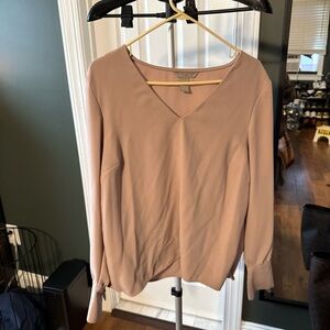 H&M Women's Blush V-Neck Blouse